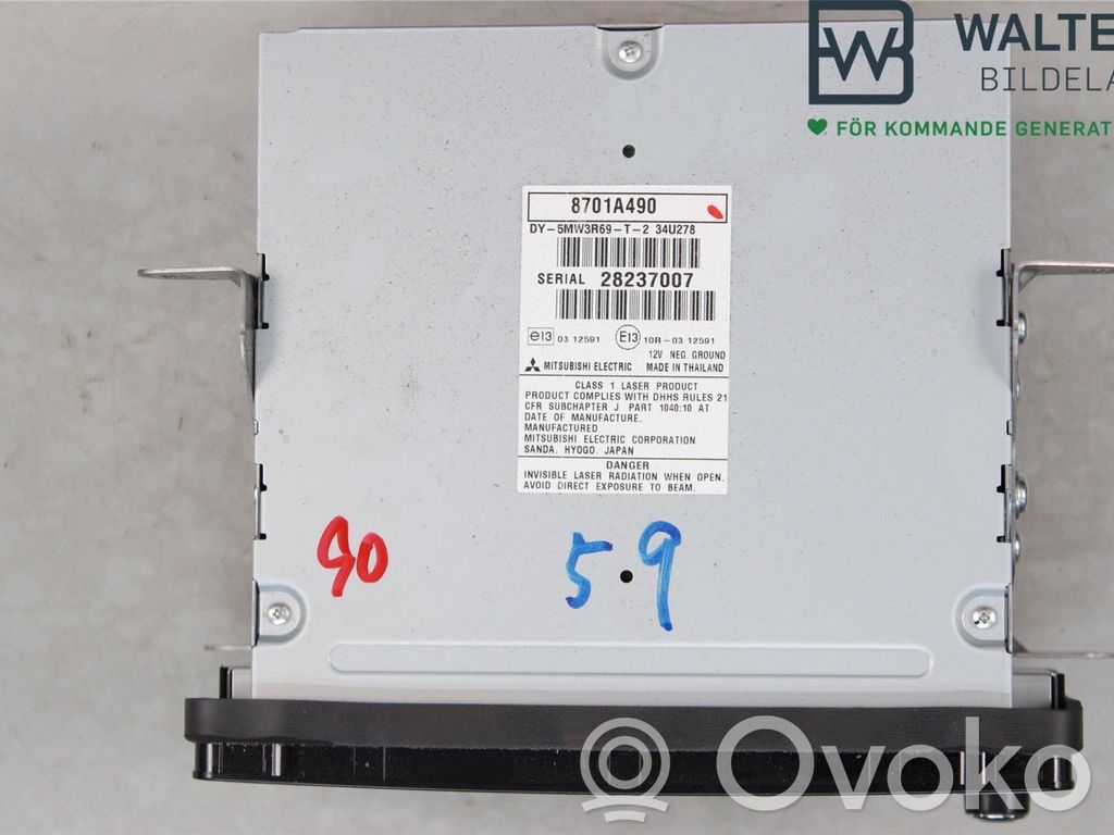 Mitsubishi ASX Panel / Radioodtwarzacz CD/DVD/GPS