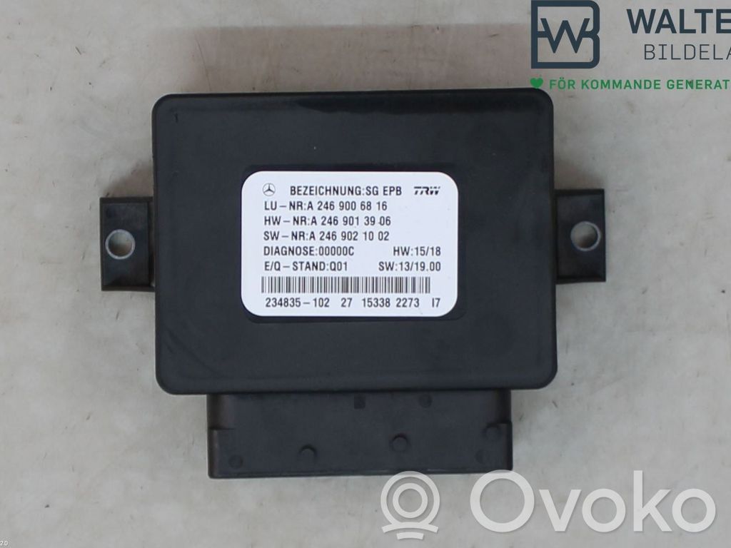Mercedes-Benz GLA W156 X156 Modul de control frână de mână 