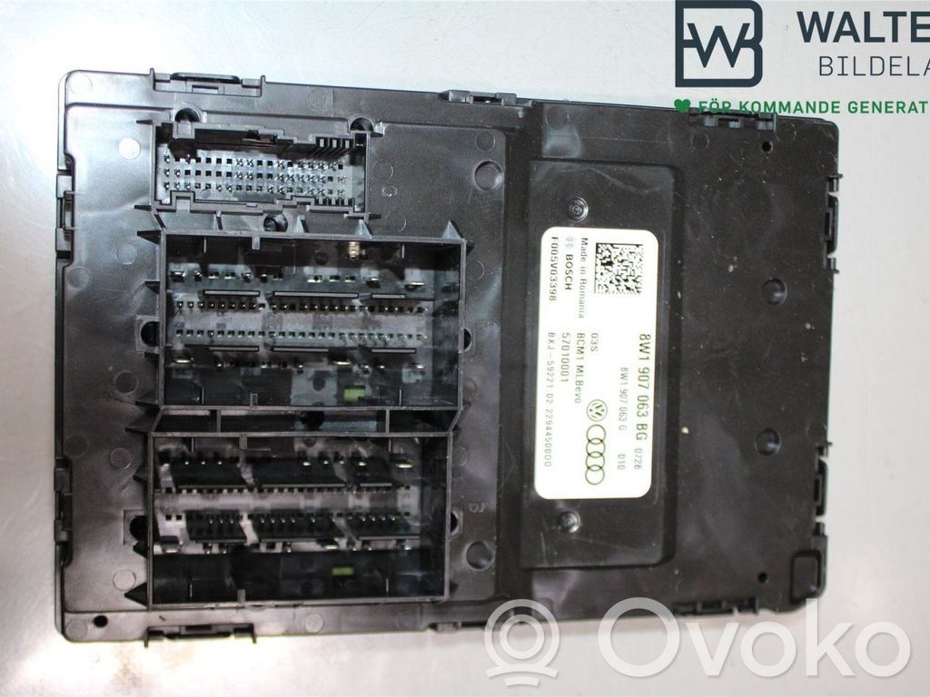 Audi A4 S4 B9 8W Module de contrôle carrosserie centrale 