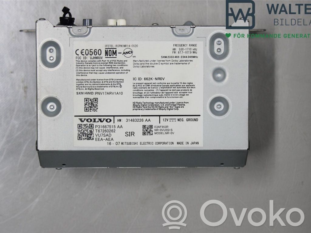 Volvo XC90 Panel / Radioodtwarzacz CD/DVD/GPS 