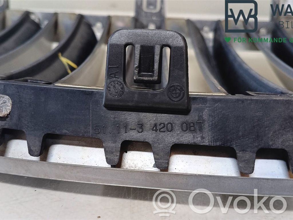 BMW X3 E83 Front bumper lower grill 