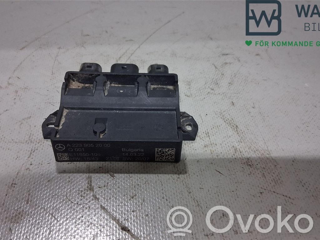 Mercedes-Benz S W223 Unidad de control/módulo del maletero/compartimiento de carga 