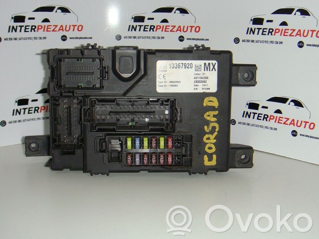 Opel Corsa D Juego de caja de fusibles 