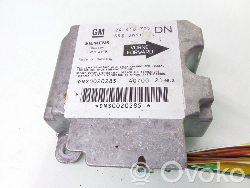 Opel Astra G Centralina/modulo airbag 