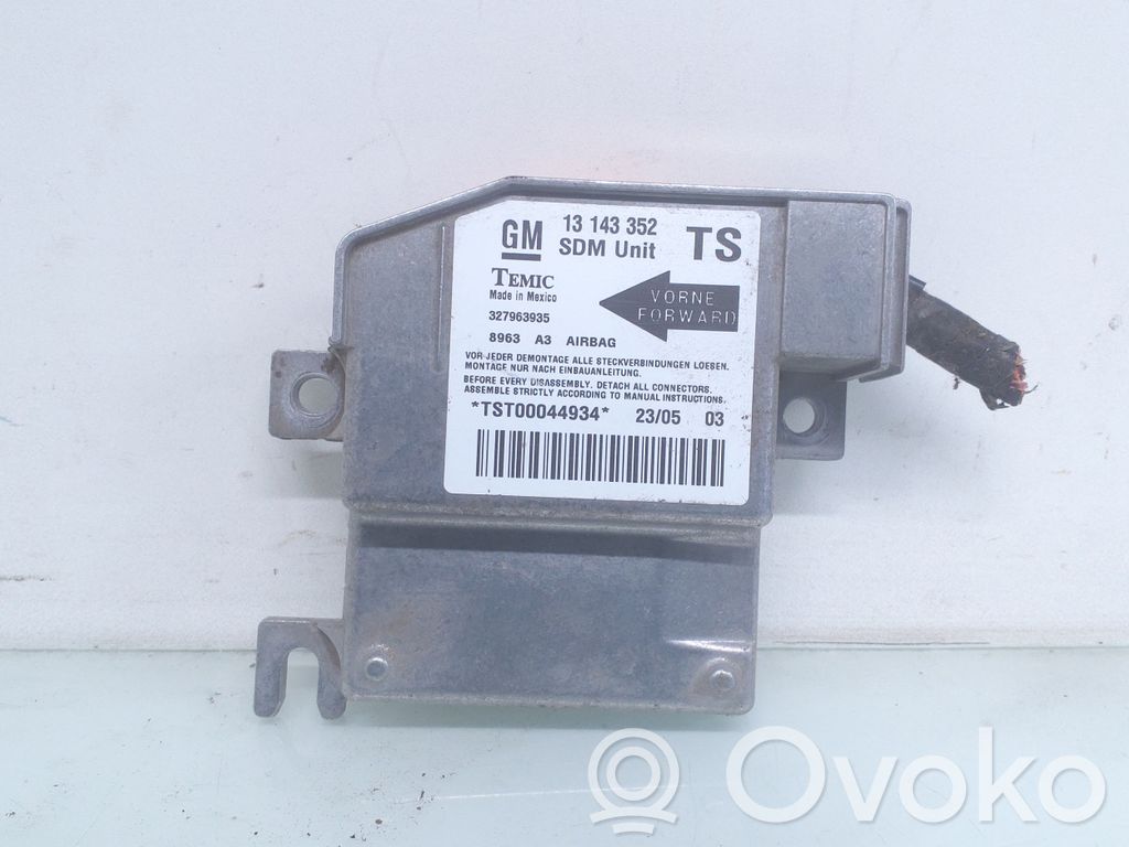 Opel Combo C Airbag control unit/module 