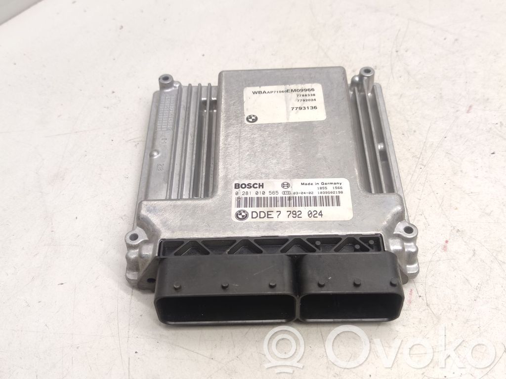 Engine control unit/module   7792024,0281010565,7788338,1039S02198,18551566,7793136