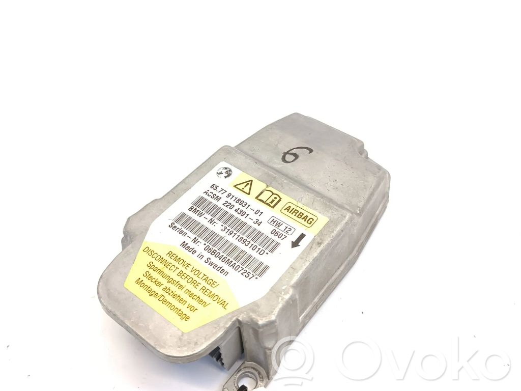 BMW 5 E60 E61 Airbag control unit/module 