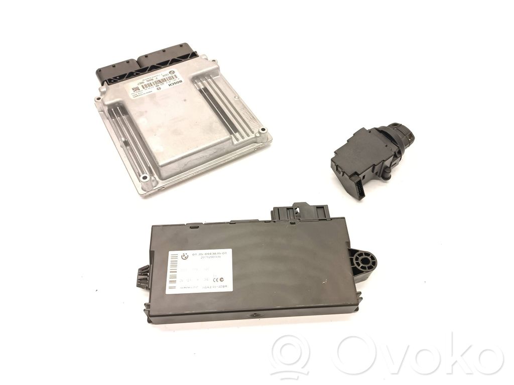 BMW 5 E60 E61 Juego de cerradura y set ECU del motor 