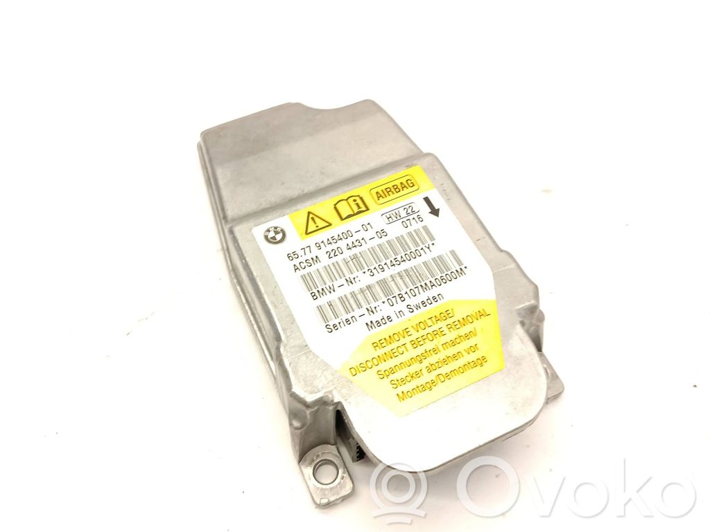 Module de contrôle airbag   9145400,914540001,65779145400,220443105,31914540001Y,6577914540001