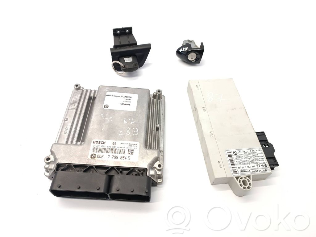 BMW 1 E81 E87 Engine ECU kit and lock set 