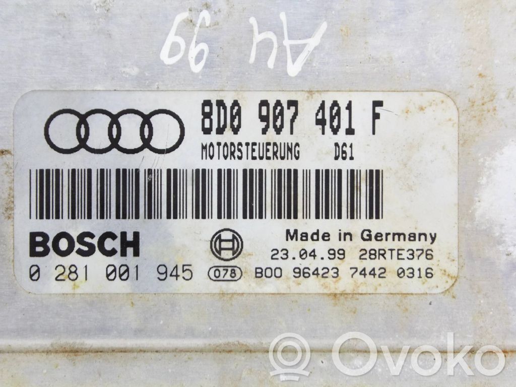 Audi A4 S4 B5 8D Engine control unit/module 