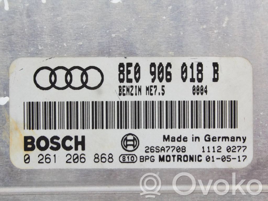 Audi A4 S4 B6 8E 8H Engine control unit/module ECU 