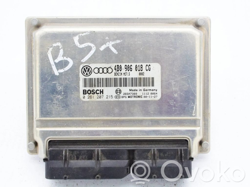 Engine control unit/module   4B0906018CG,0261207215