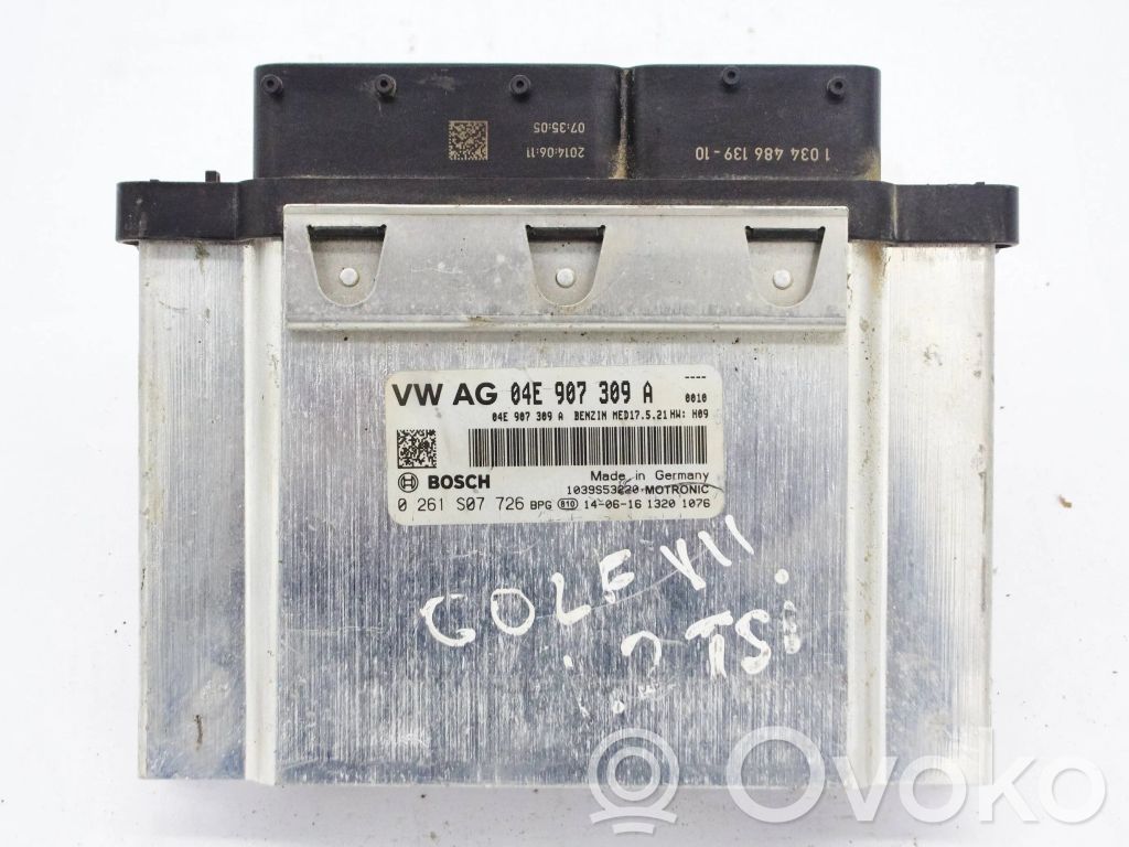 Engine control unit/module   0261S07726,04E907309