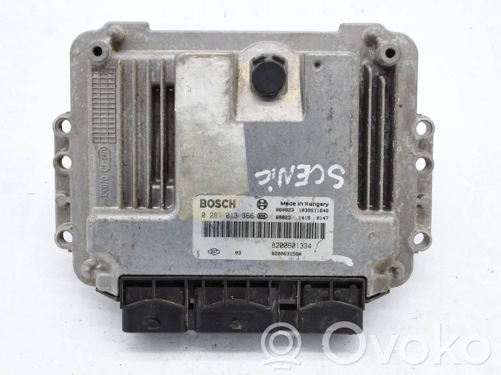 Engine control unit/module   8200601334,8200601334,8200697560,0281013366