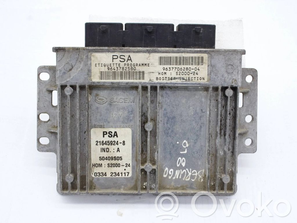 Peugeot Partner Engine control unit/module 
