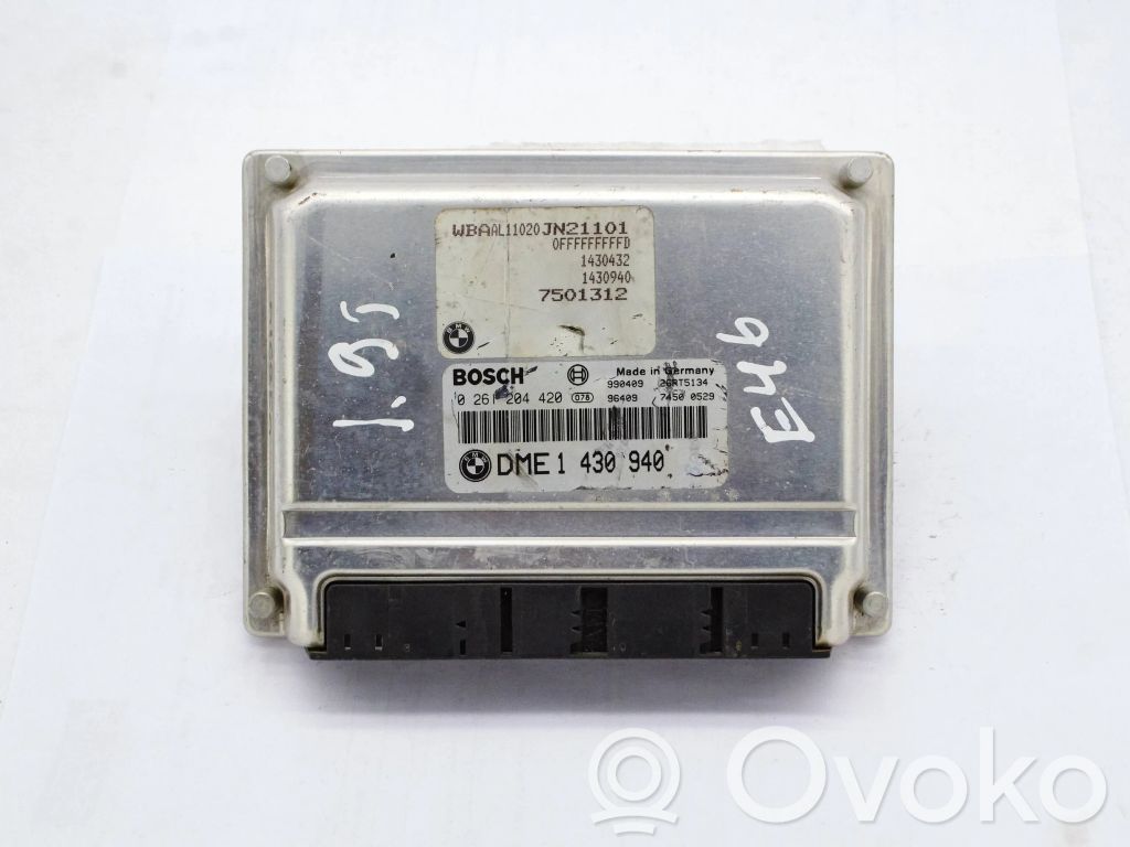 BMW 3 E46 Sterownik / Moduł ECU 