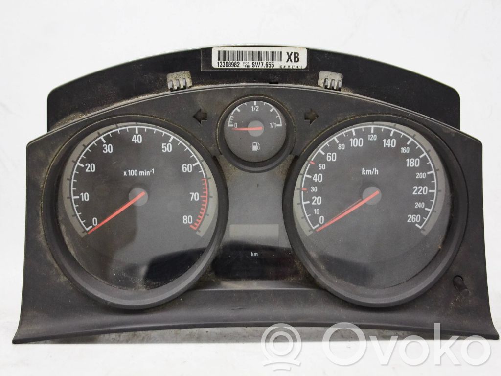 Opel Astra H Vitezometru (grup de instrumente) 