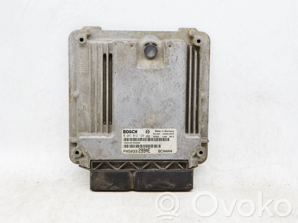 Engine control unit/module   P05033299AE,0281012129