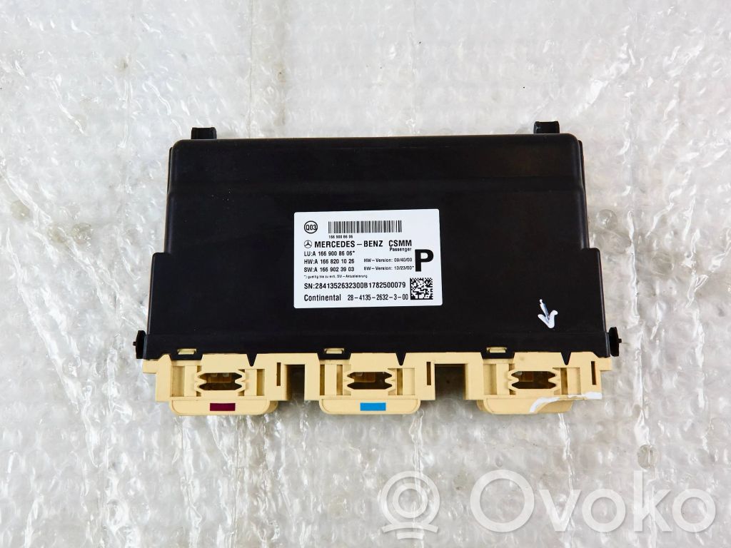 Mercedes-Benz GLS X166 Module de commande de siège 