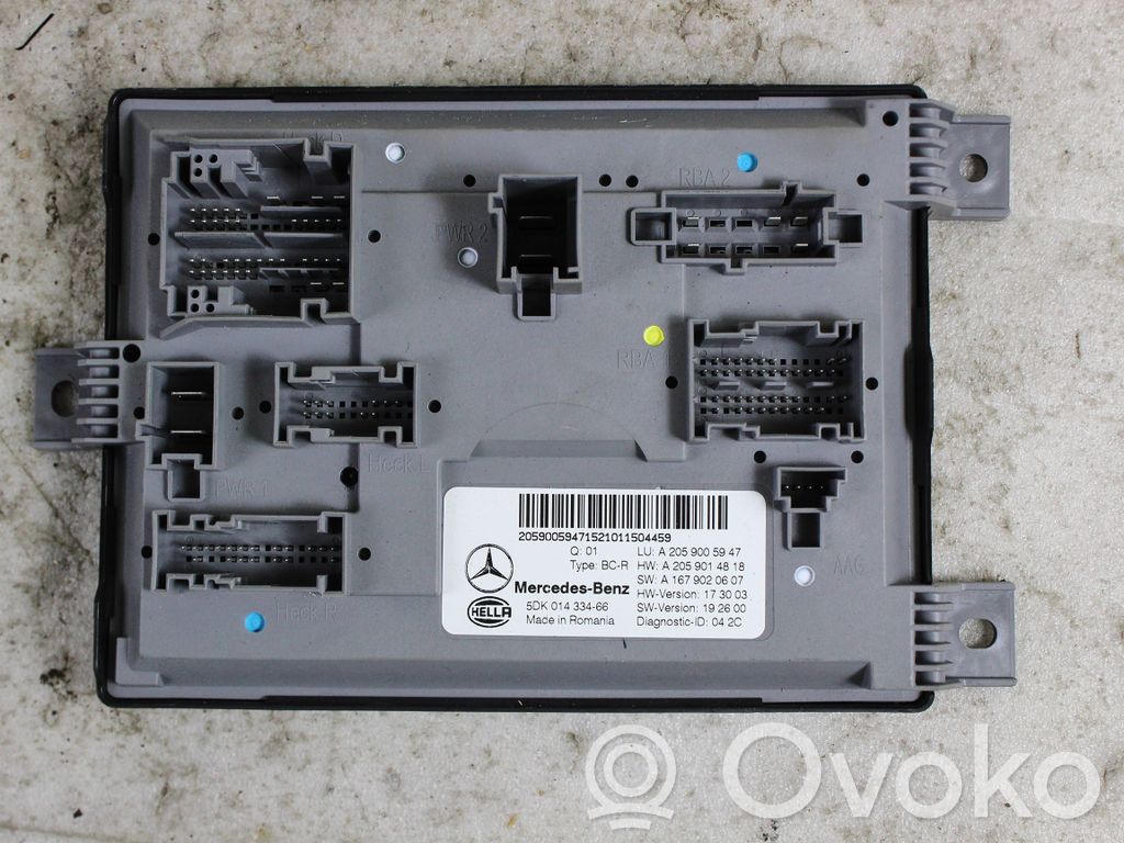 Mercedes-Benz C W205 Alte unități/module de control 