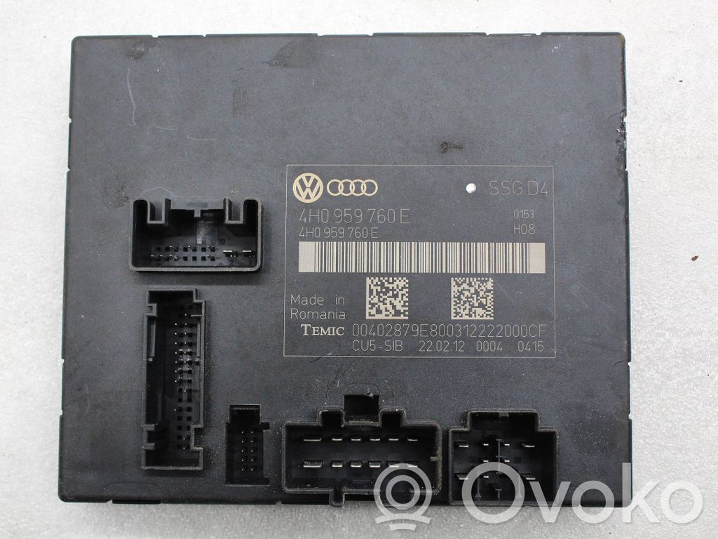 Volkswagen Touareg II Seat control module 