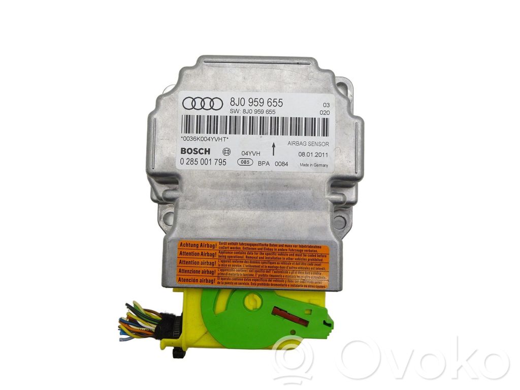 Airbag control unit/module   8J0959655,0285001795