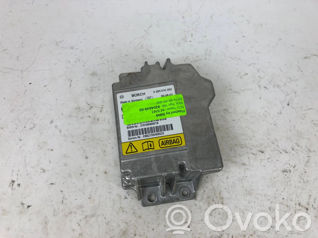 BMW X6 E71 Airbag control unit/module 