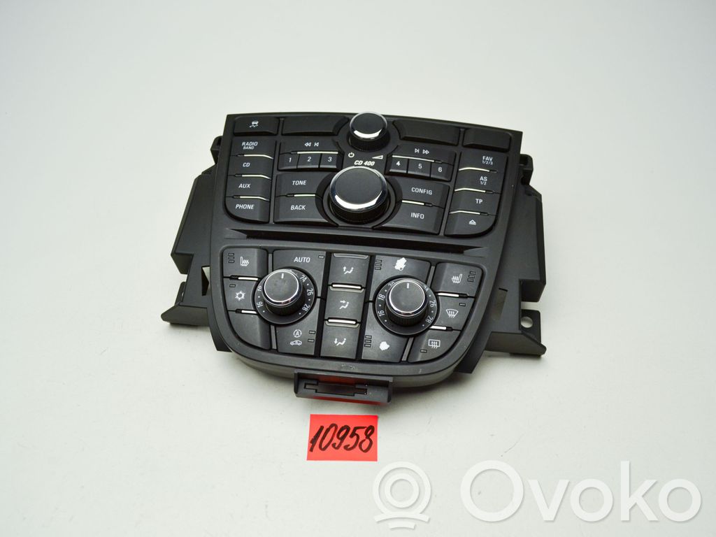 Opel Astra J Climate control unit 