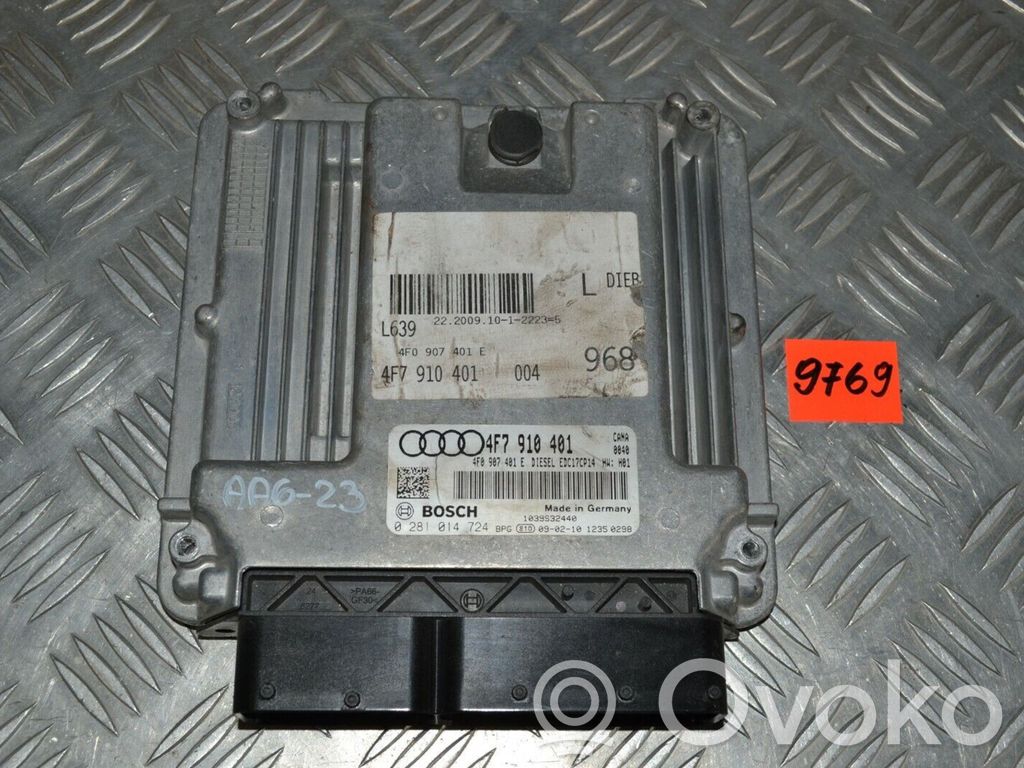 Engine control unit/module   4F7910401,0281014724