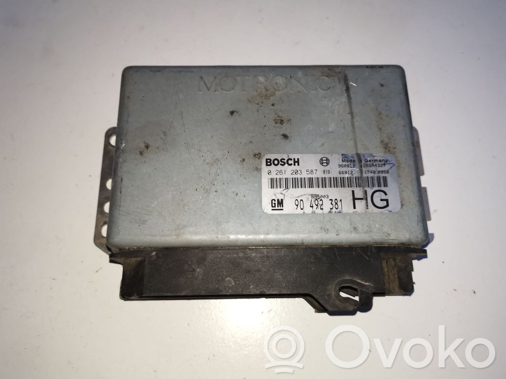 Engine control unit/module   0261203587,90492381