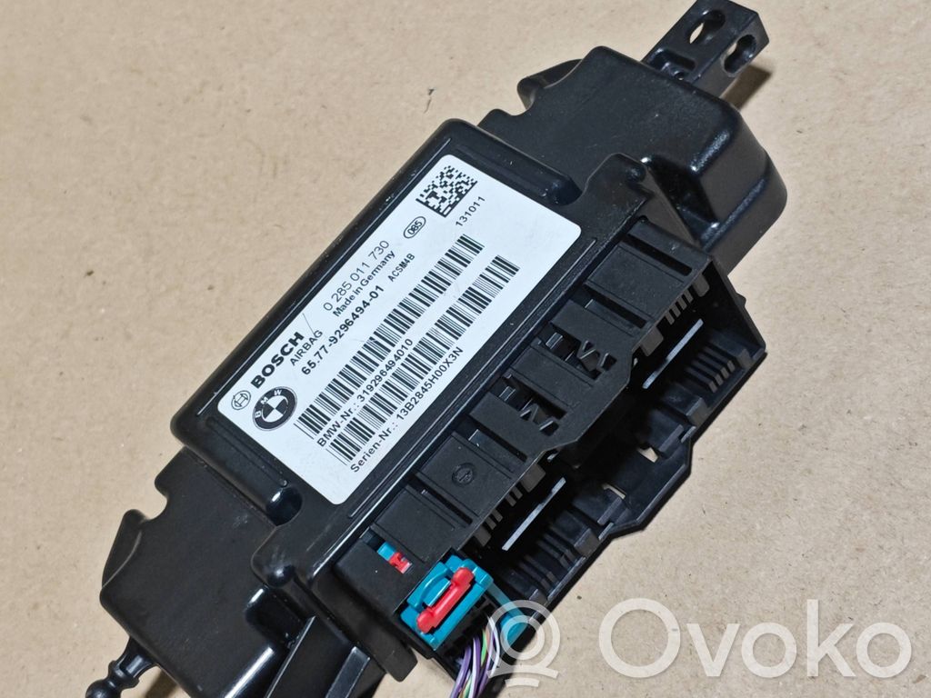 BMW 3 F30 F35 F31 Unidad de control/módulo del Airbag 