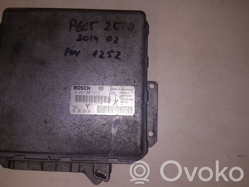 Engine control unit/module   9618632080,0281001213,MSA11Y