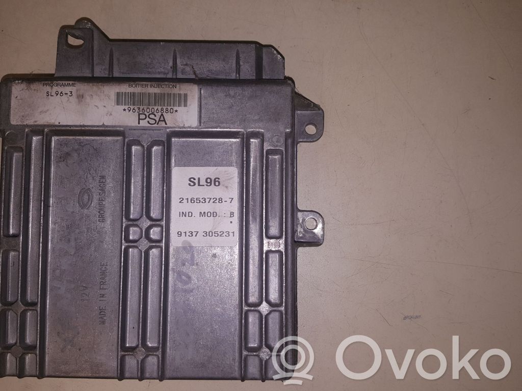 Engine control unit/module   9636006880,216537287,SL963B