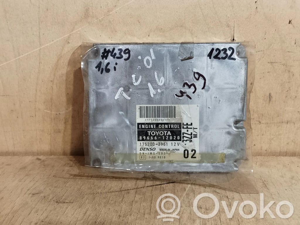 Engine control unit/module   8966612020,1752003961,DNIMS003,3ZZFE,3ZZFE02