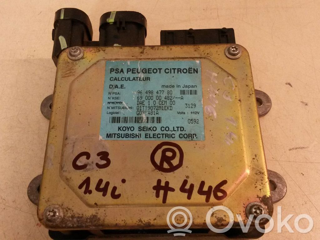 Power steering control unit/module   9649847780,6900000482,Q1T19072M1EKD