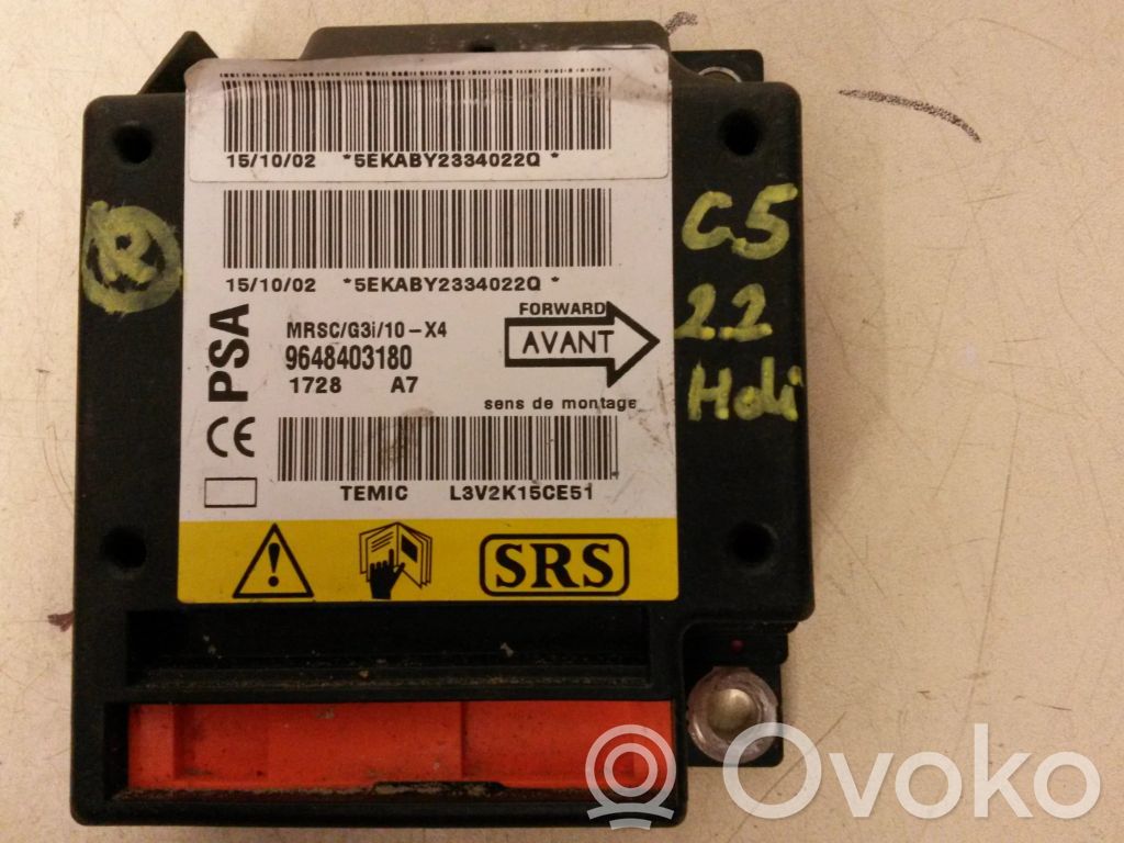 Airbag control unit/module   9648403180