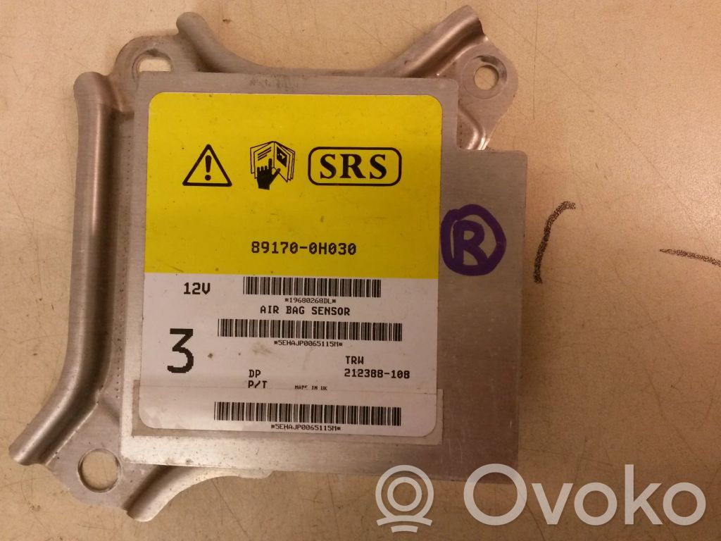Peugeot 107 Airbag control unit/module 