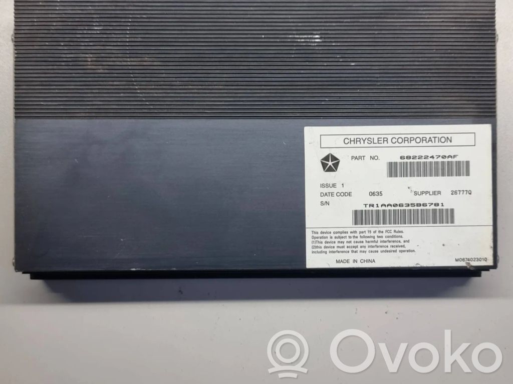 Garso stiprintuvas   68222470AF,26777Q,AA0635B6781