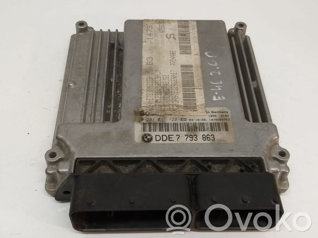 Moottorin ohjainlaite/moduuli   0281011122,7793863