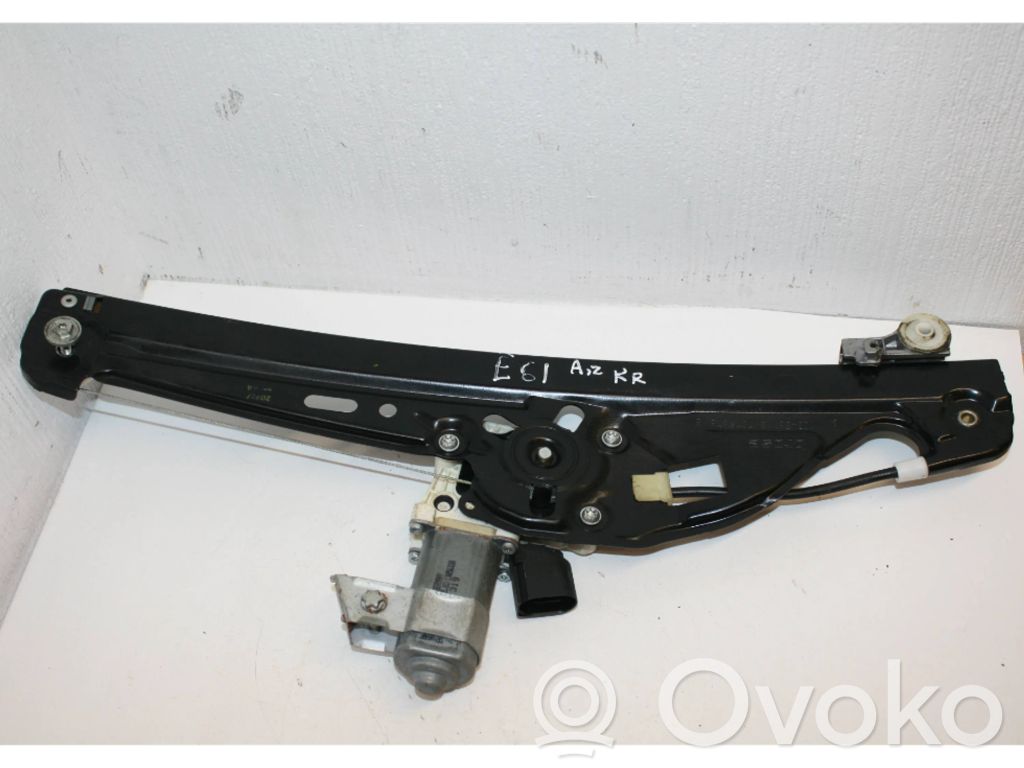 BMW 5 E60 E61 Regulador con motor de la ventanilla de la puerta corredera 