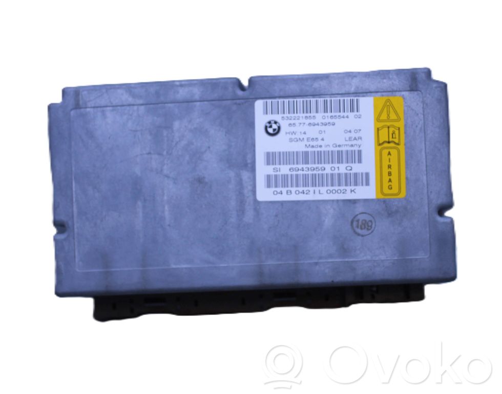 BMW 7 E65 E66 Module de contrôle airbag 