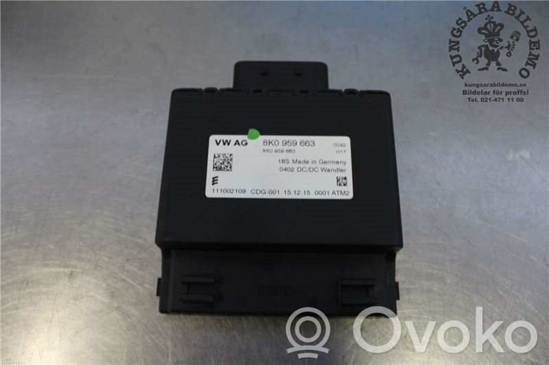 Autres unités de commande / modules   8K0959663D,8K0959663,8K0959663