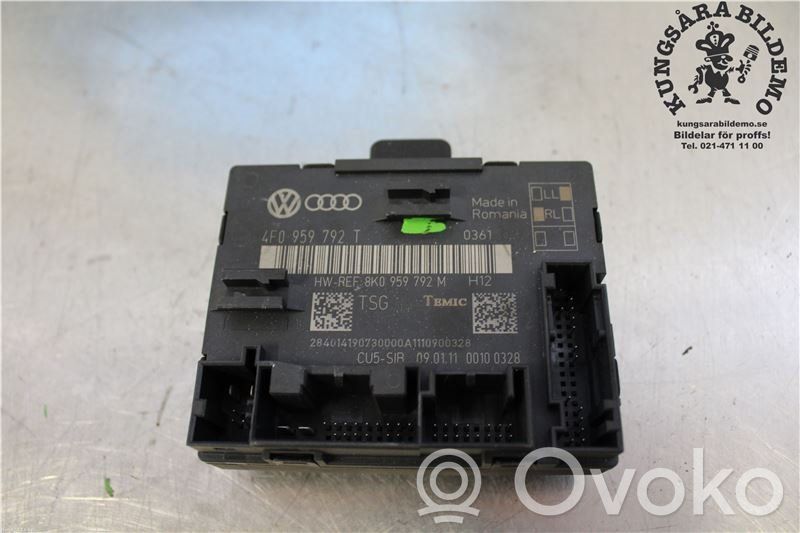 Unité de commande module de porte   4F0959792T,TEMIC