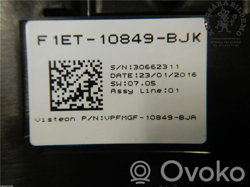 Nopeusmittari (mittaristo)   2303602,F1ET10849BJK,F1ET10849BJK