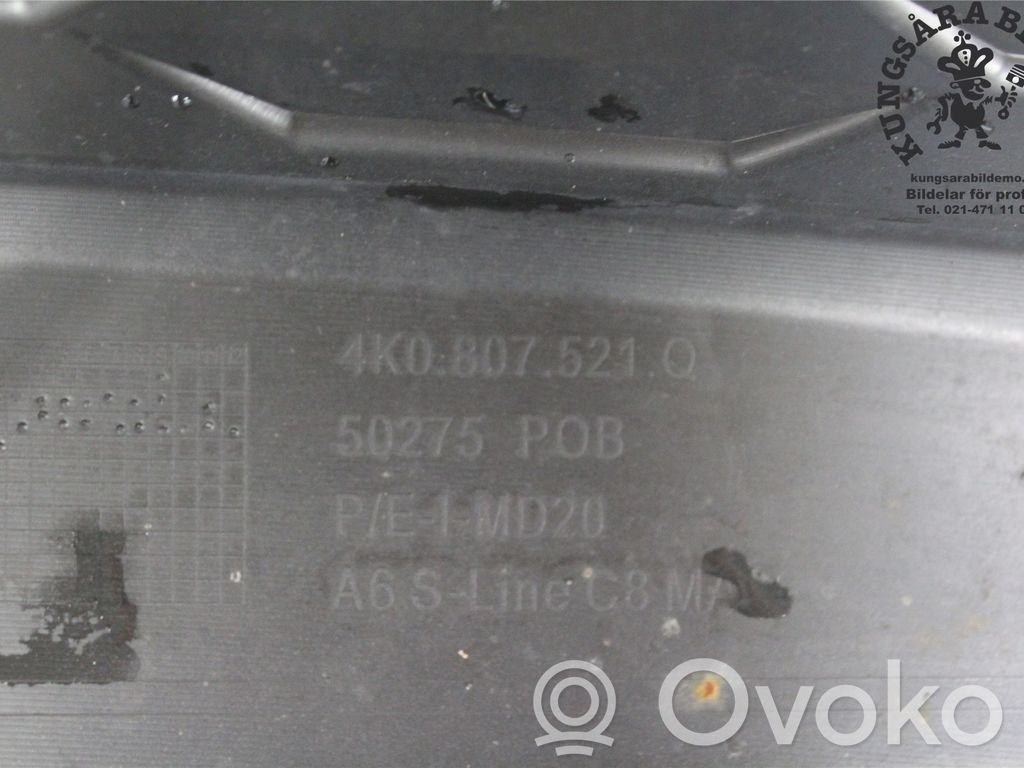 Audi A6 S6 C8 4K Moldura inferior del parachoques trasero 
