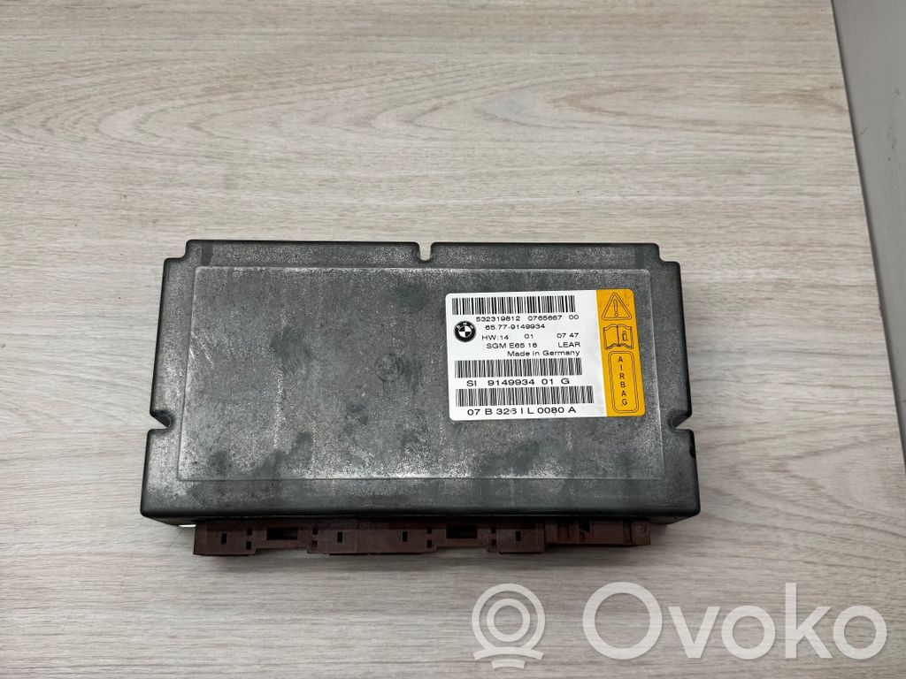 BMW 7 E65 E66 Sterownik / Moduł Airbag 