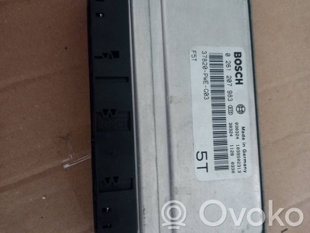 Engine control unit/module ECU   37820PWEG03,0261207983