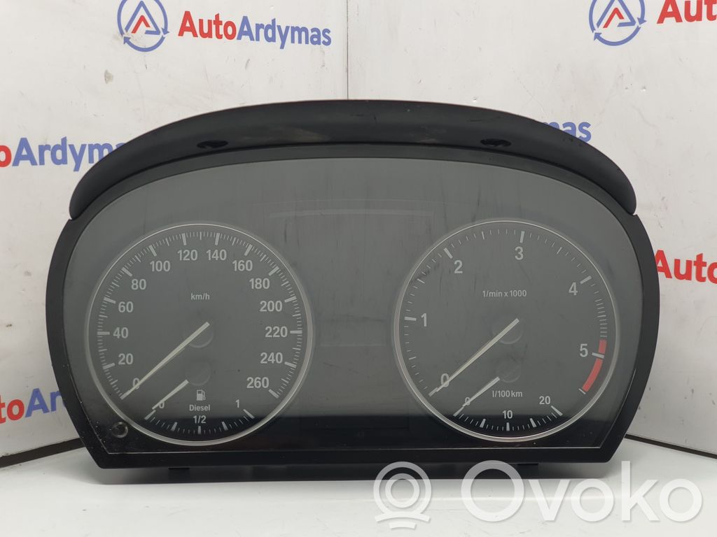 BMW 3 E90 E91 Spidometrs (instrumentu panelī) 