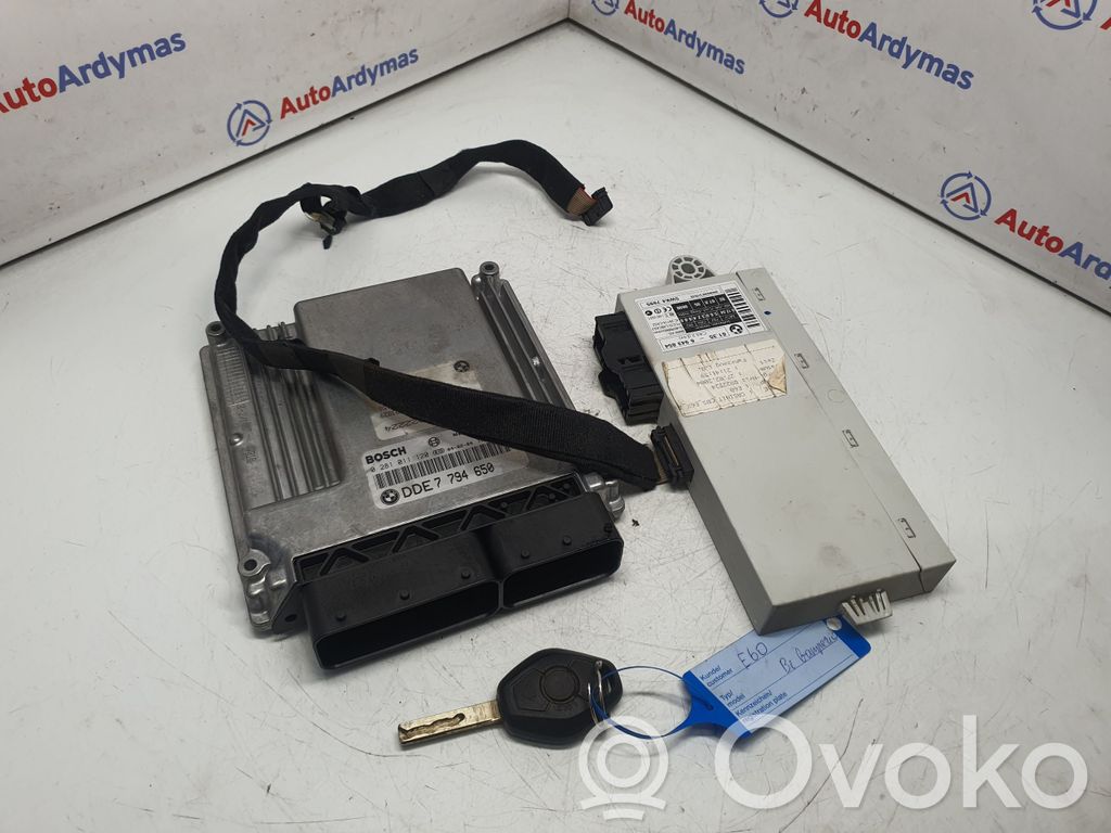 BMW 5 E60 E61 Engine ECU kit and lock set 